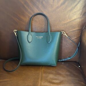 Kate Spade Dark Green Leather Tote